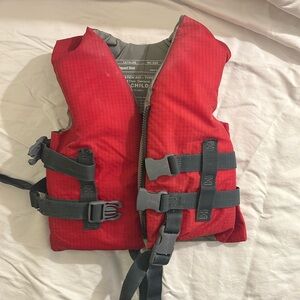 US coast guard approved Life Jacket Child red
